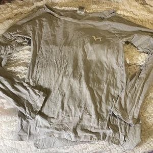 light grey long sleep top